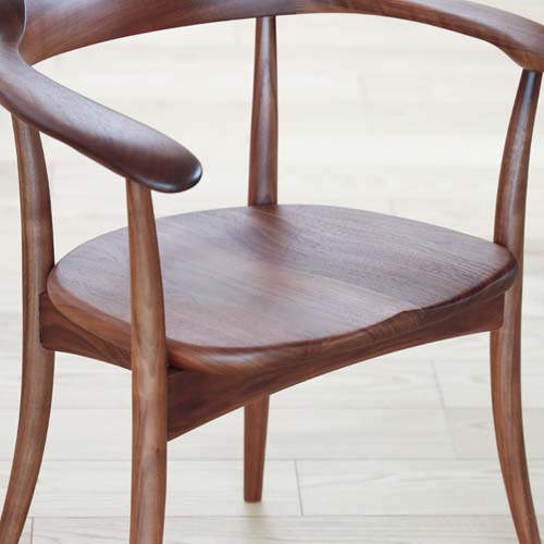 飛騨家具 HIDA 飛騨産業 CRESCENT クレセント アームチェア 板座 国産