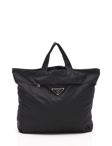 PRADA・バッグ・SHOPPING BAG ハンドバッグ ナイロン 黒 折りたたみ
