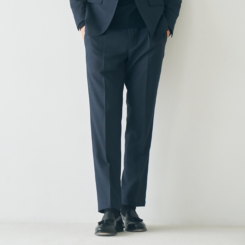 セットアップ対応｜Mellow Slacks ウール/ポリエステル ストレッチ