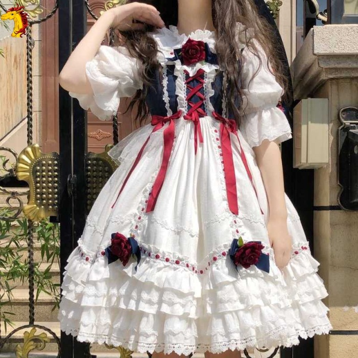 ロリータファッション 【クラシカルロリータ】ローズガールメルヘン