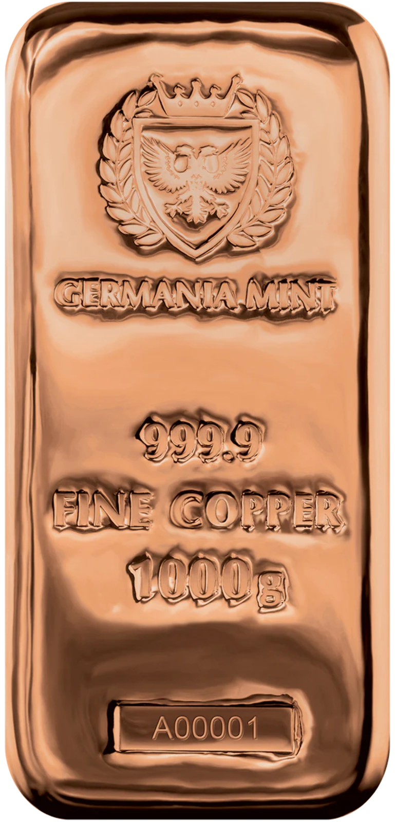 Erie Gold And Silver | Germania Mint 1 Kilo 999.9 Fine Copper Cast