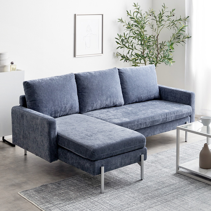 g135013]【幅183cm】Fee 3人掛けカウチソファ カウチソファー | 家具