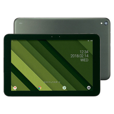SIMロック解除済】au Qua tab QZ10 KYT33 Olive Black|中古タブレット