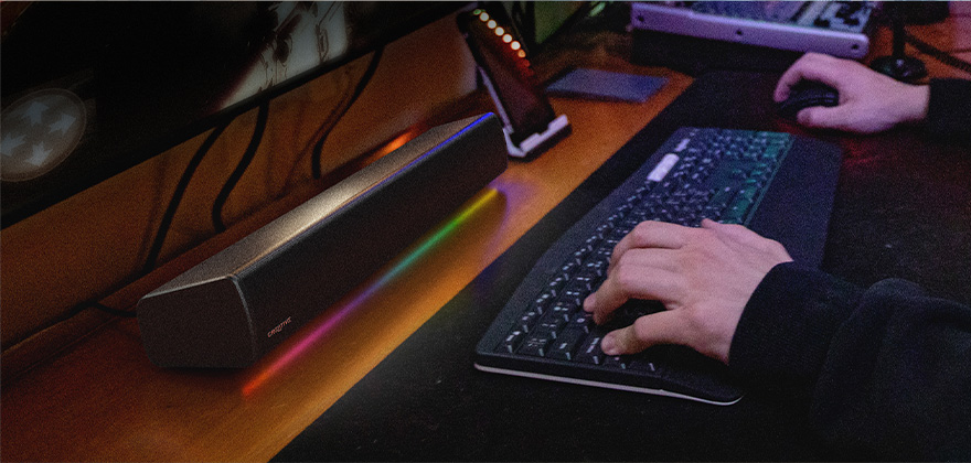 Sound Blaster GS5 RGB Gaming Soundbar with SuperWide™ Technology