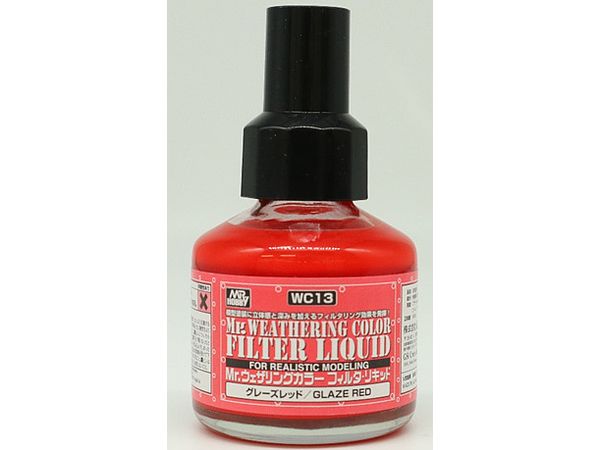 Mr.ウェザリングカラー フィルタ・リキッド グレーズレッド | HLJ.co.jp