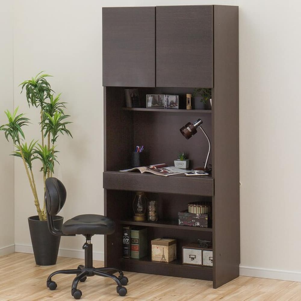 ニトリ　壁面ユニットデスク(ウォーレン 80 DBR) 壁面ユニット デスク ウォーレン 80 DBR ダークブラウン <N>(5Y