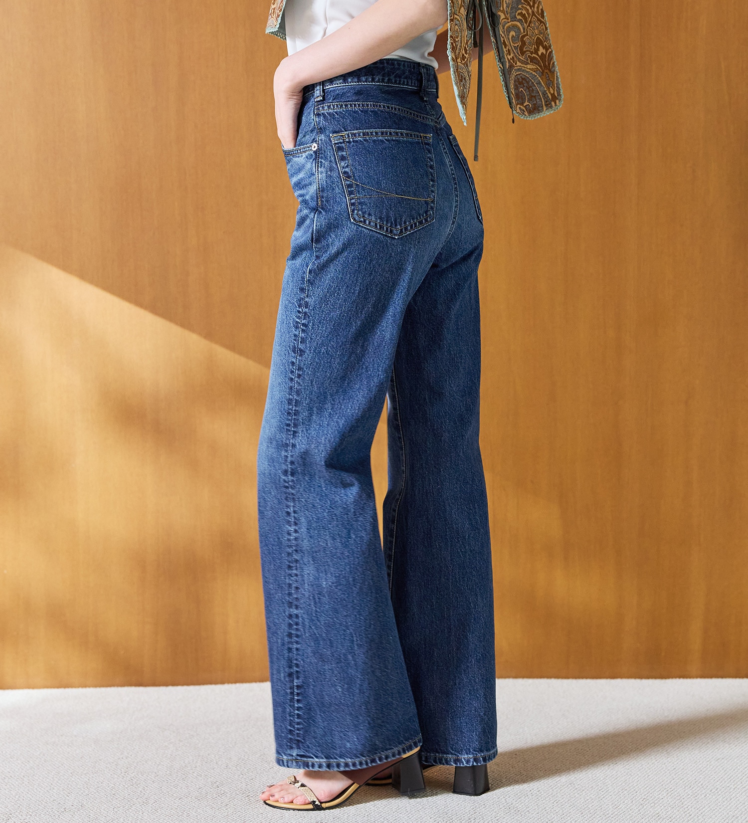 SOMETHING LISA ヴィンテージフレアデニムパンツ|SOMETHING|サムシング