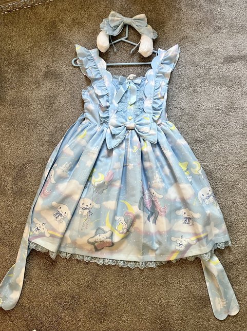 Angelic Pretty Dreamy Cinnamoroll JSK Set + Ring - Jumperskirt