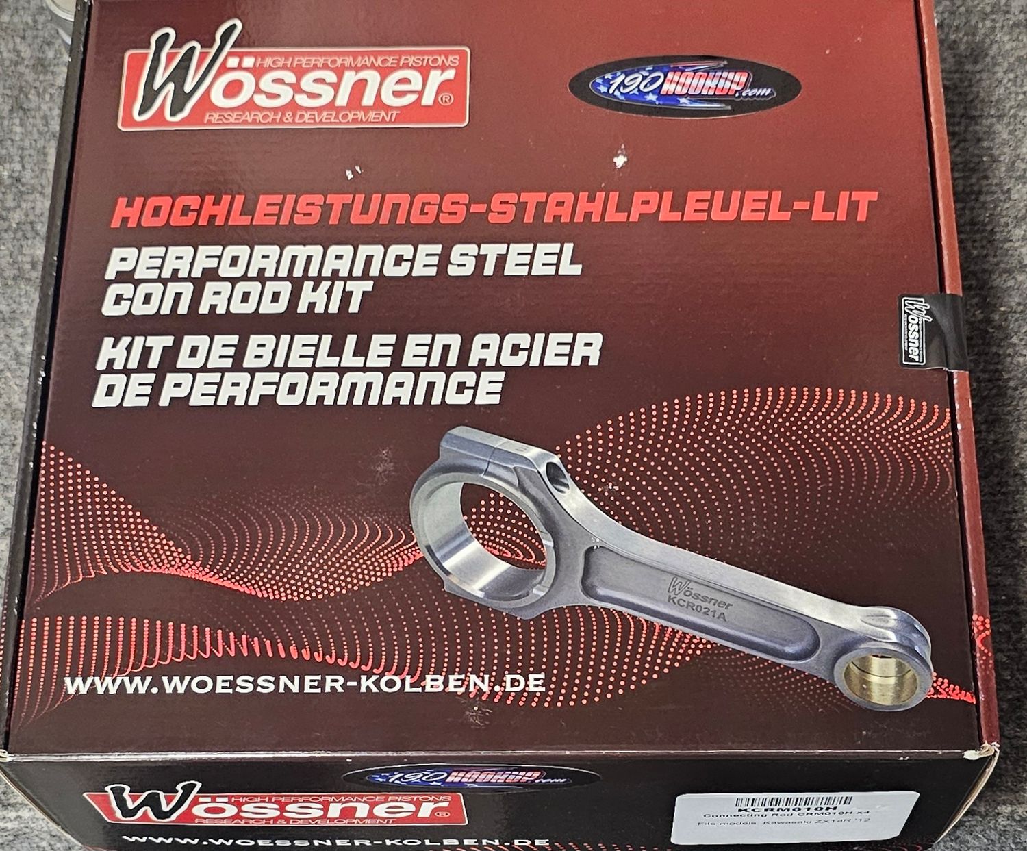 Wossner Premium Connecting Rod Kawasaki ZX14R (12-24) H Beam