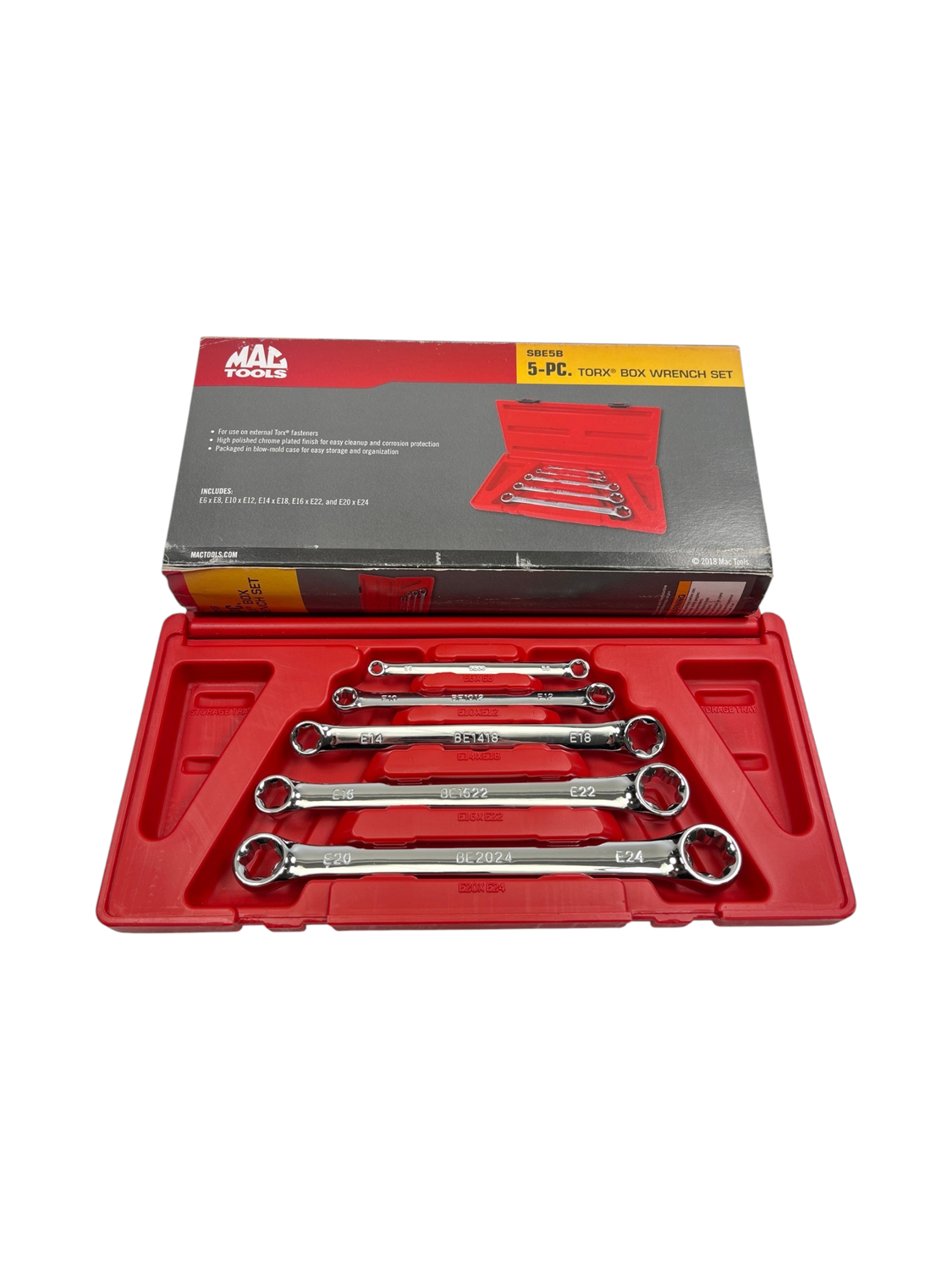 Mac Tools 5pc External Torx® Box Wrench Set, SBE5B