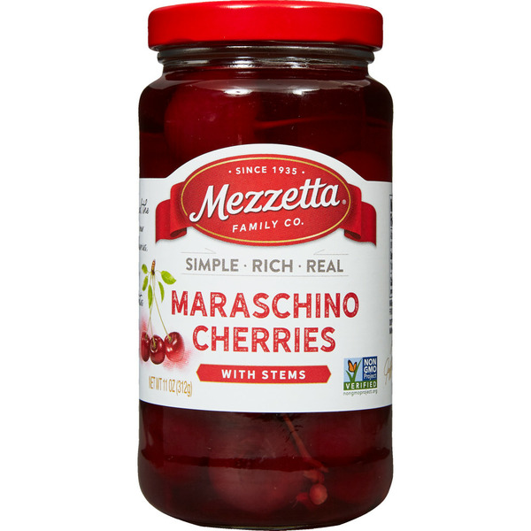 Mezzetta Maraschino Cherries With Stems Same-Day Delivery | PCC