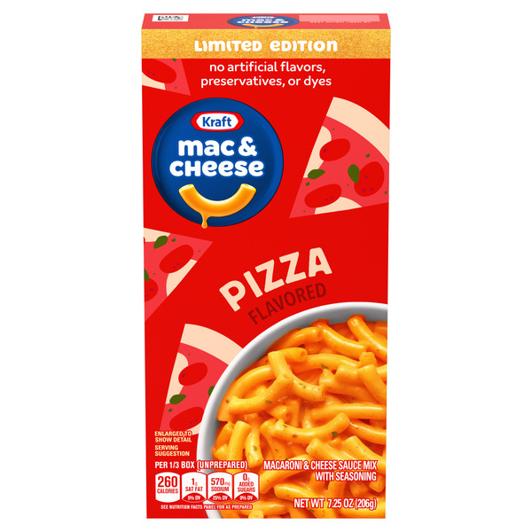 Kraft Pizza Flavored Mac & Cheese Macaroni and Cheese Dinner Same