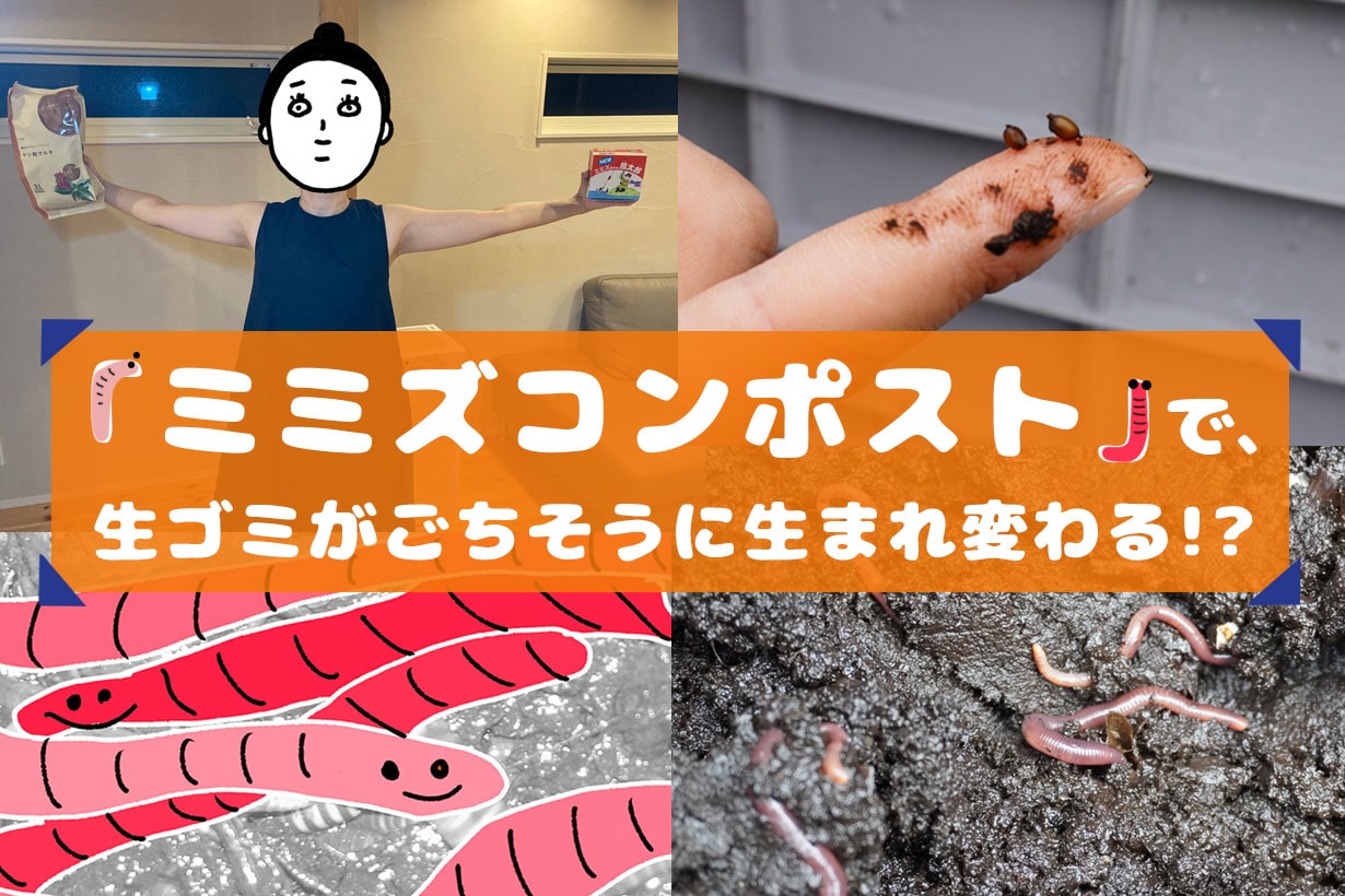 地中の王・ミミズの飼い方を徹底解説！ 生ゴミ処理部隊としても大活躍