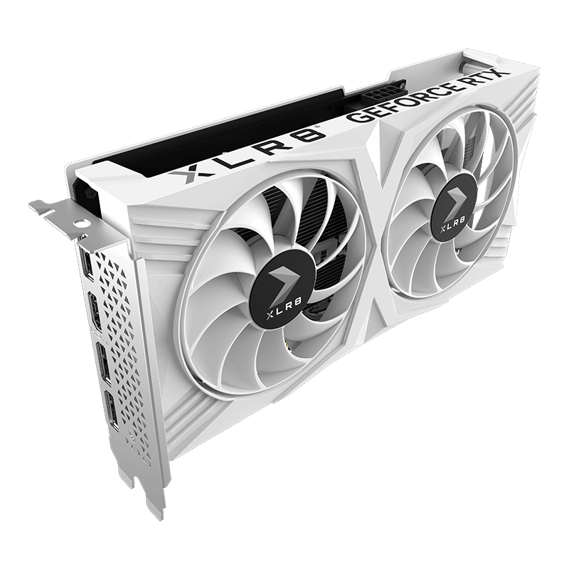 PNY GeForce RTX™ 4060 8GB XLR8 Gaming VERTO Dual Fan OC White