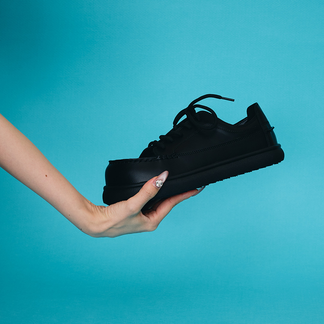 デッキスニーカー ブラック/ブラック | Racbaki