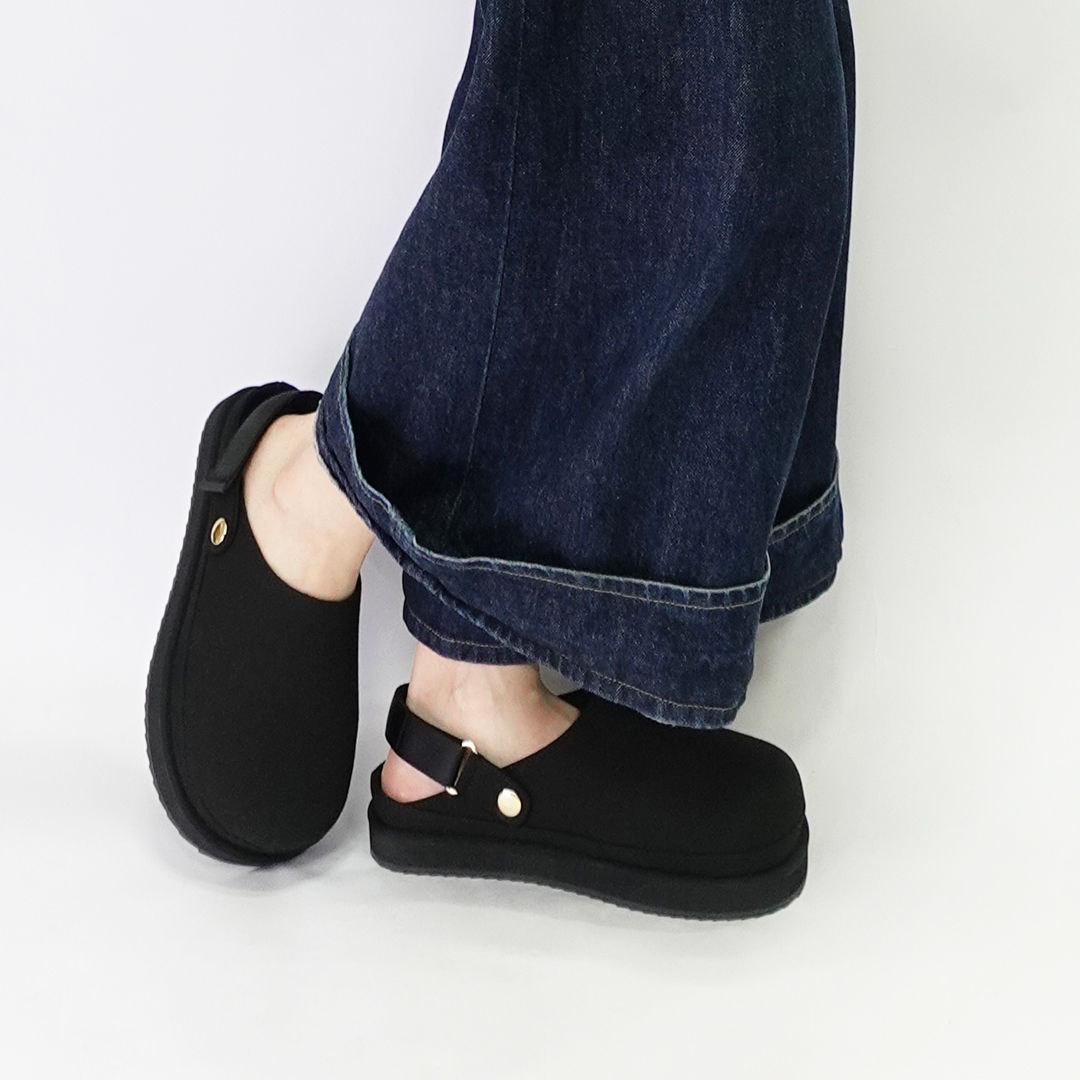 クロッグシューズ シングルベルト スムース | Racbaki