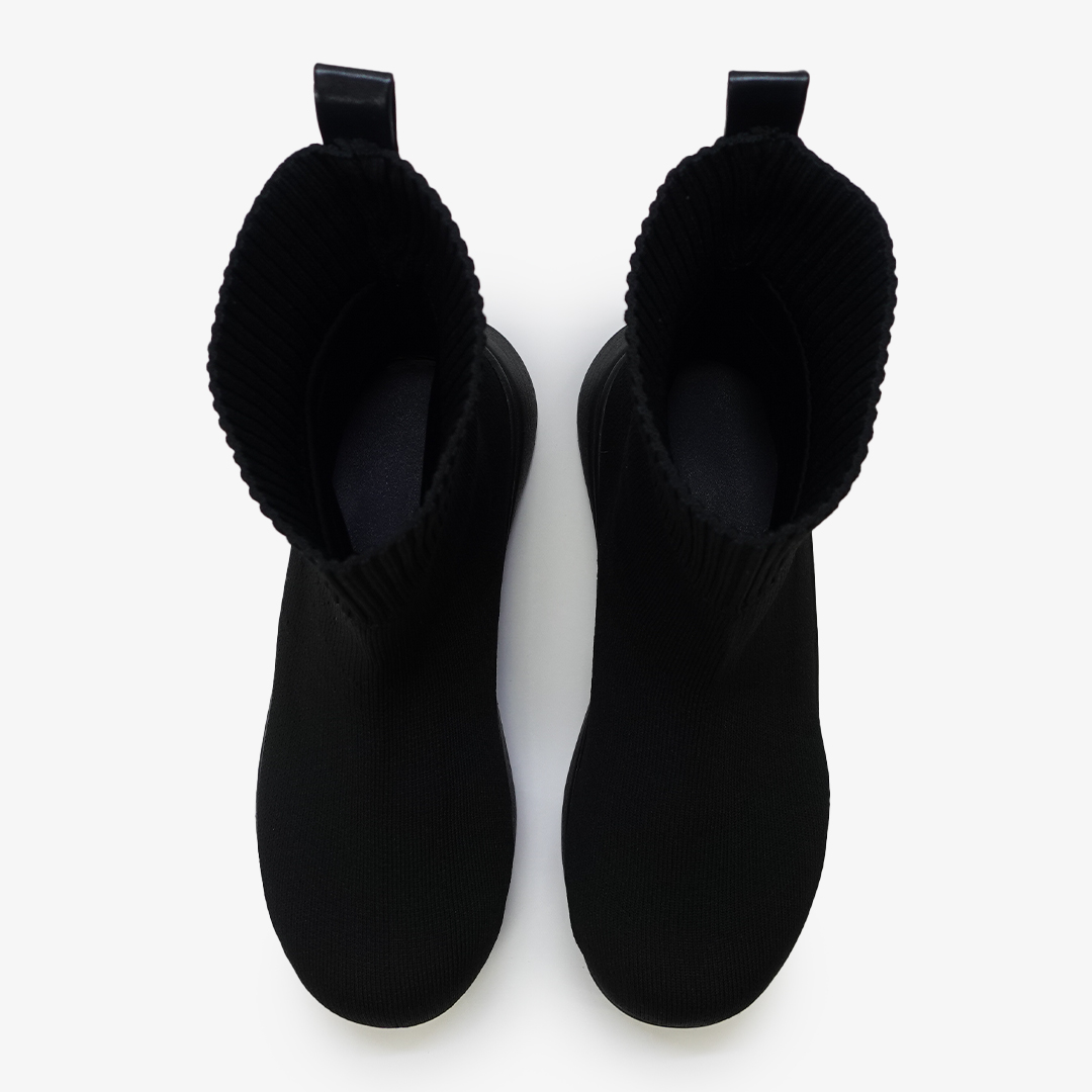 ニットブーツ ブラック | Racbaki