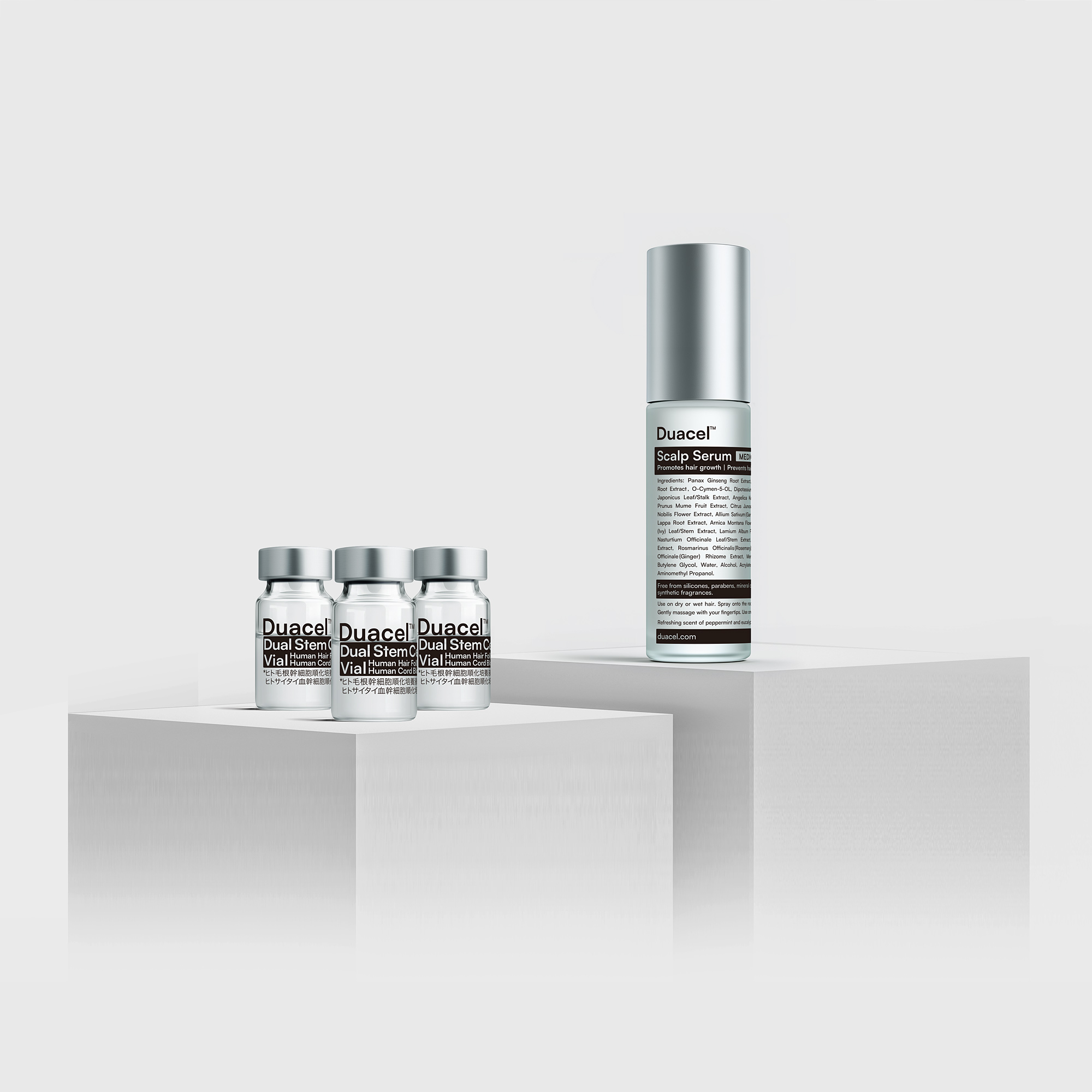 製品詳細 | Duacel 薬に頼らない発毛促進・髪質ケアプログラム