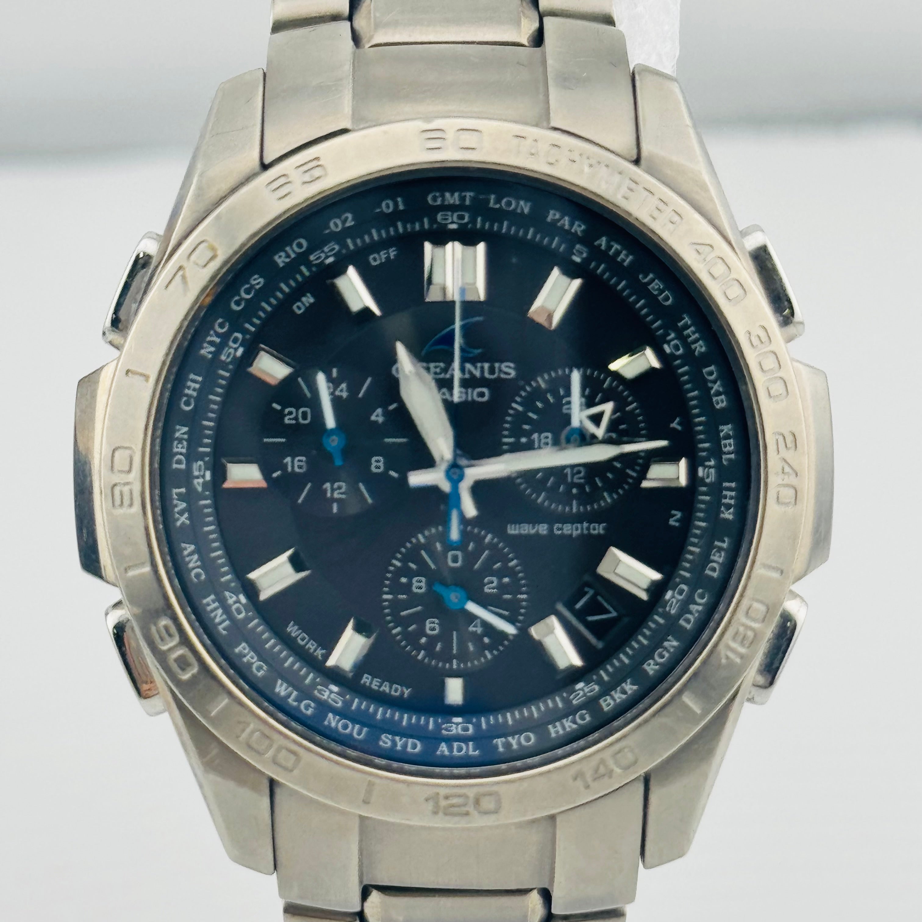 CASIO OCEANUS OCW-600 CASIO wristwatch radio solar 39.5mm | eBay