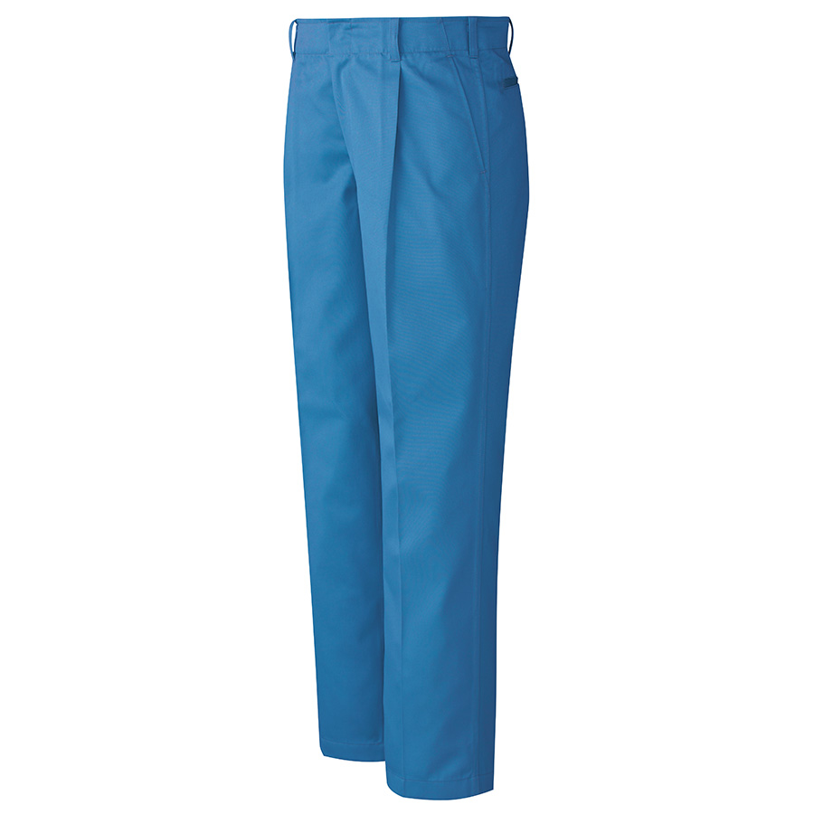 E／C スラックス 前ファスナー式 M5203下 ブルー| 作業服・作業