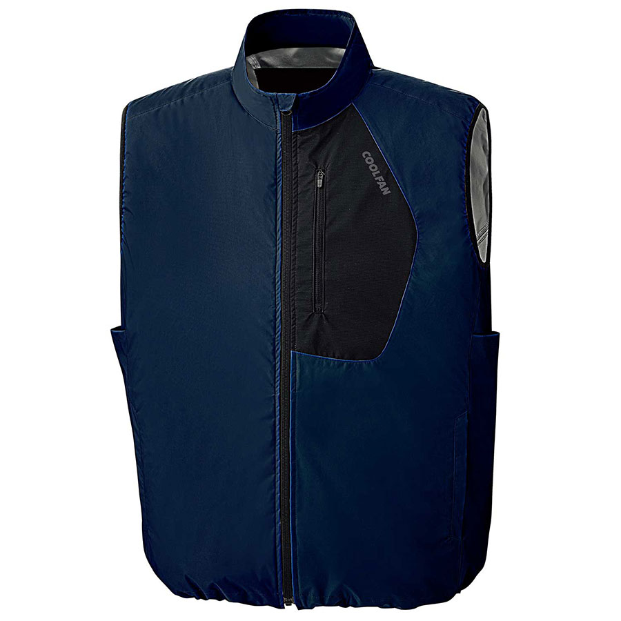 クールファン ベスト（ファン別売） WEV87上 ネイビー | 【ミドリ