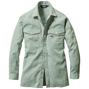 長袖シャツ 620－4 ミストブルー （S～3L）| 作業服・作業着