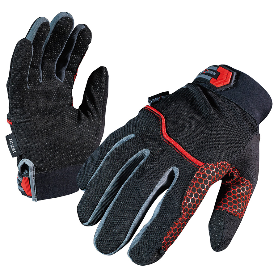 KARBONHEX 軽作業用手袋 KX－02B L | 【ミドリ安全