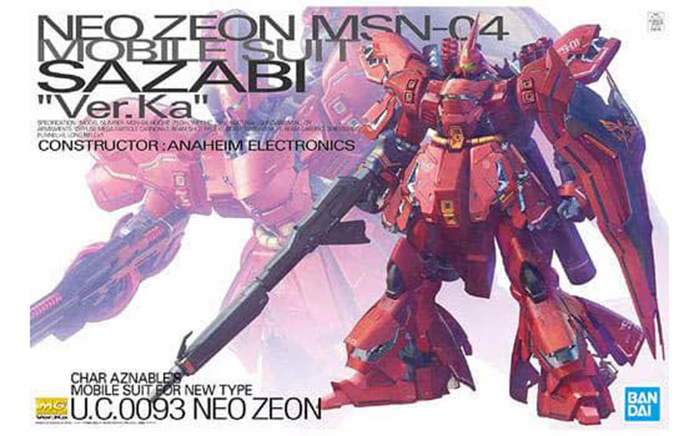 Master Grade Neo Zeon MSN-04 Sazabi - Ver. Ka - 5055457 - Bandai