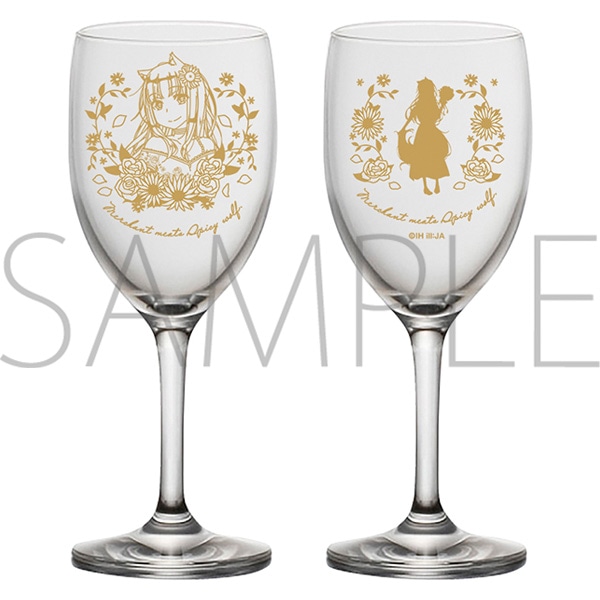 狼と香辛料 15周年記念ペアワイングラス【受注生産商品】: キャラ