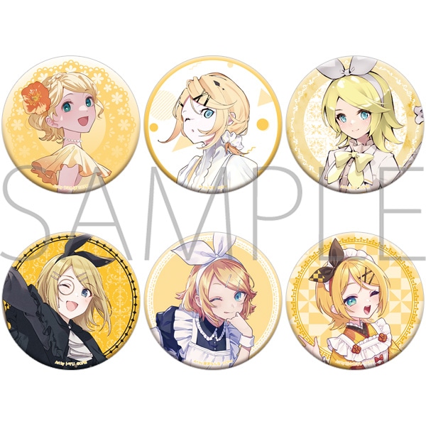 2種類セット 初音ミク 鏡音リン グッ鉄カフェ 缶バッジ 2種類セット