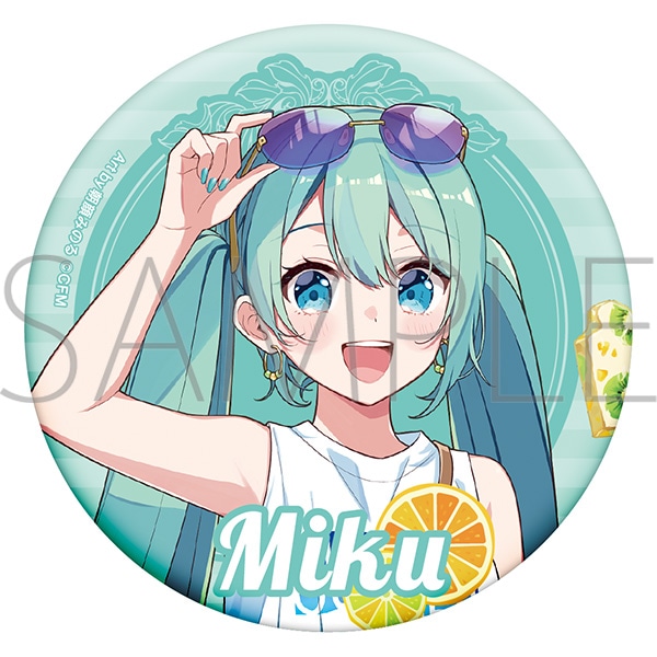 初音ミクシリーズ 缶バッジ／初音ミク 夏コーデ: キャラグッズ