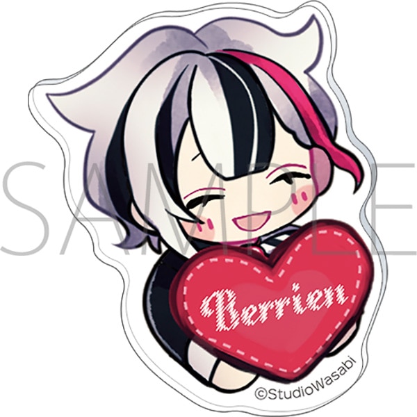 あくねこ 【 ベリアン 】 アクリルコースター ＆ キーホルダー あく