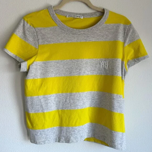 Alexander Wang | Tops | Alexander Wang Striped Yellow And Gray