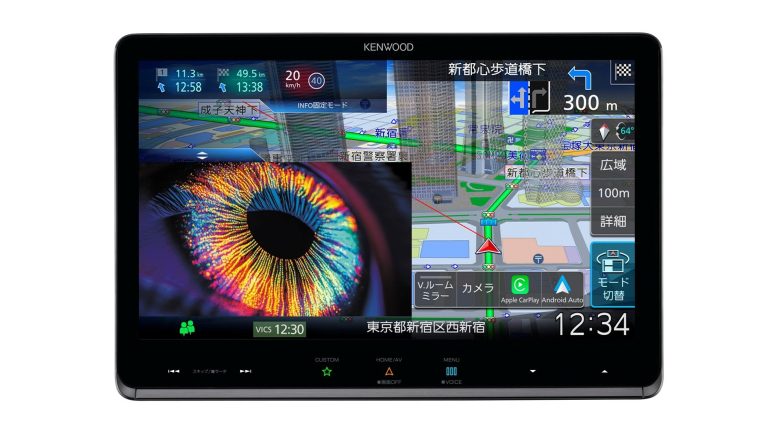KENWOODから「彩速ナビ」のフラッグシップモデルが登場、地図表示が