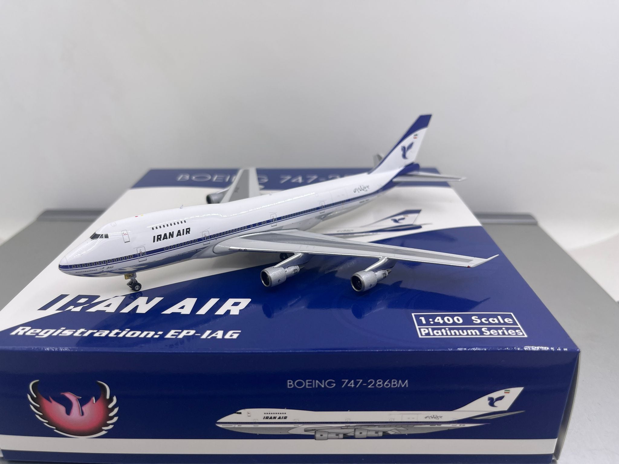 Iran Air B747-200 EP-IAG Phoenix 1:400 – Diecastbird Plane Model Store