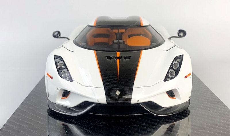 Fronti-Art Koenigsegg Regera 7201 - Crystal white • DiecastSociety.com