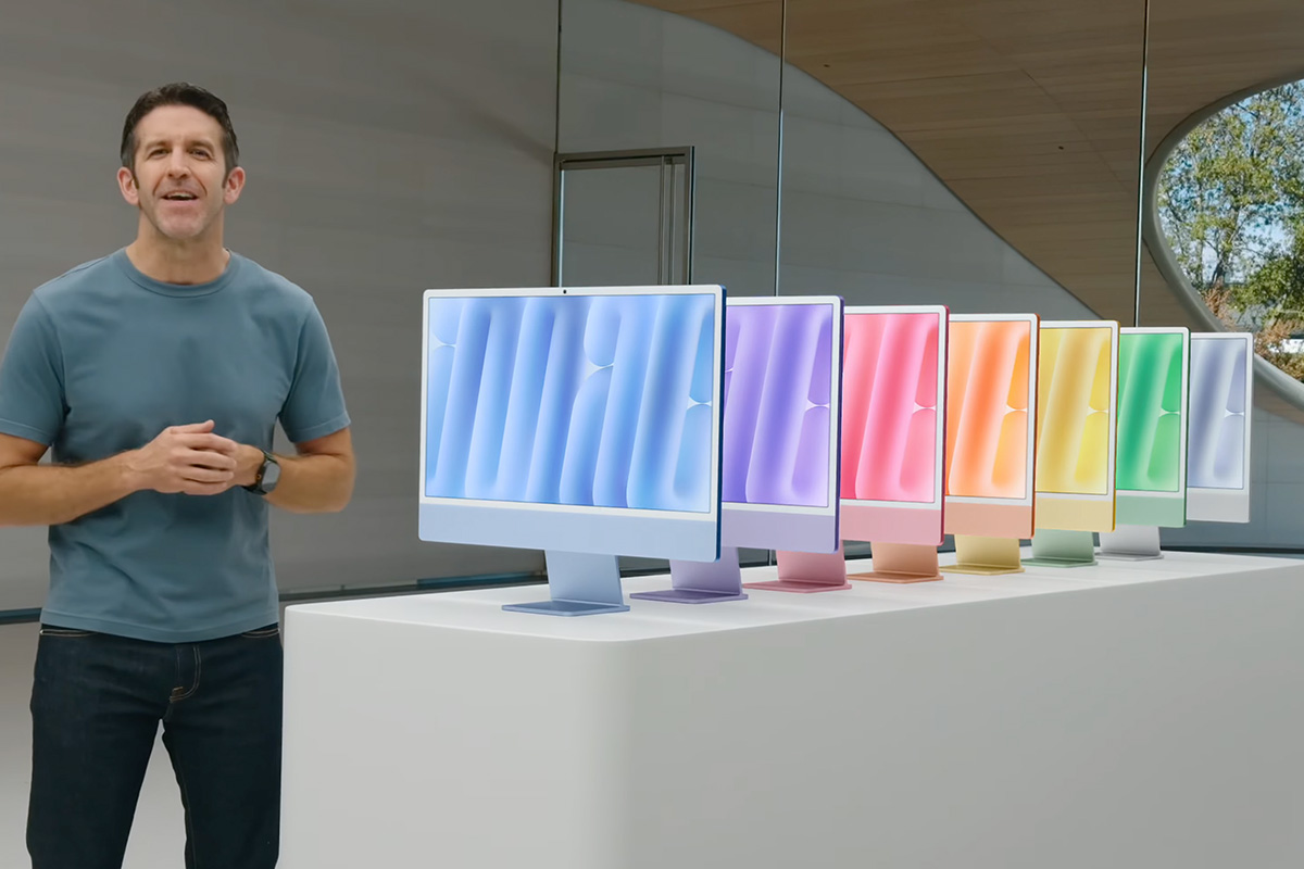 アップル、Apple Intelligence利用を前提とし、M4を搭載したiMacを発表