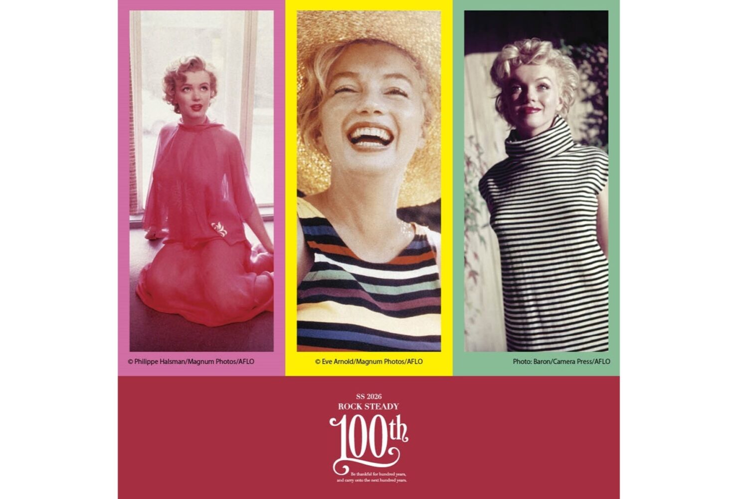 生誕100年を迎えるマリリン モンローを起用した、阪急メンズ SS 2026
