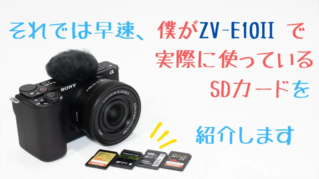 初心者向け】ZV-E10 IIにオススメのSDカード4選 | digi-cam.net