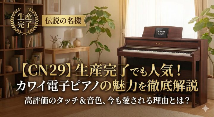 CN29】生産完了でも人気！カワイ電子ピアノの魅力を徹底解説 カワイ
