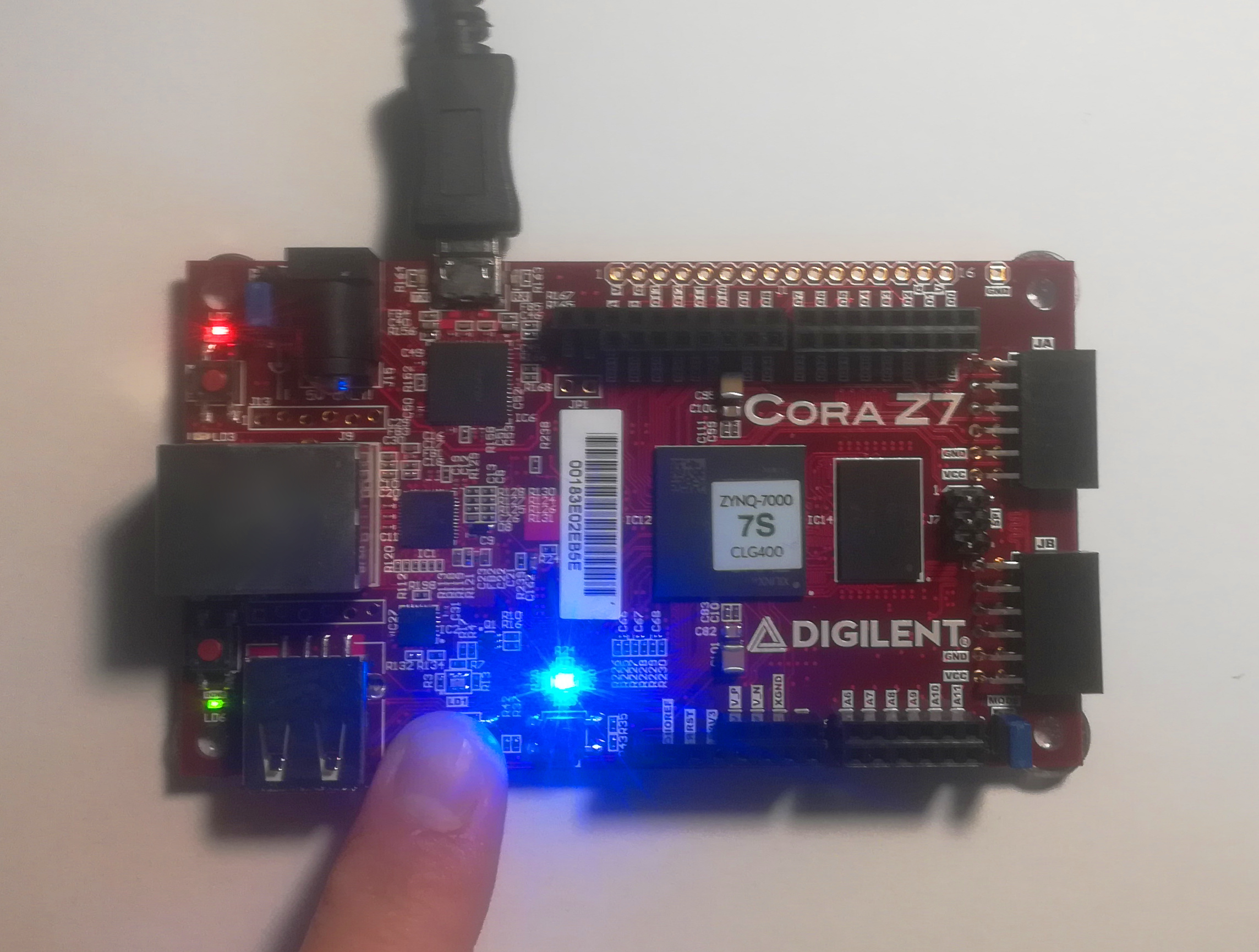 Cora Z7 Basic I/O Demo - Digilent Reference