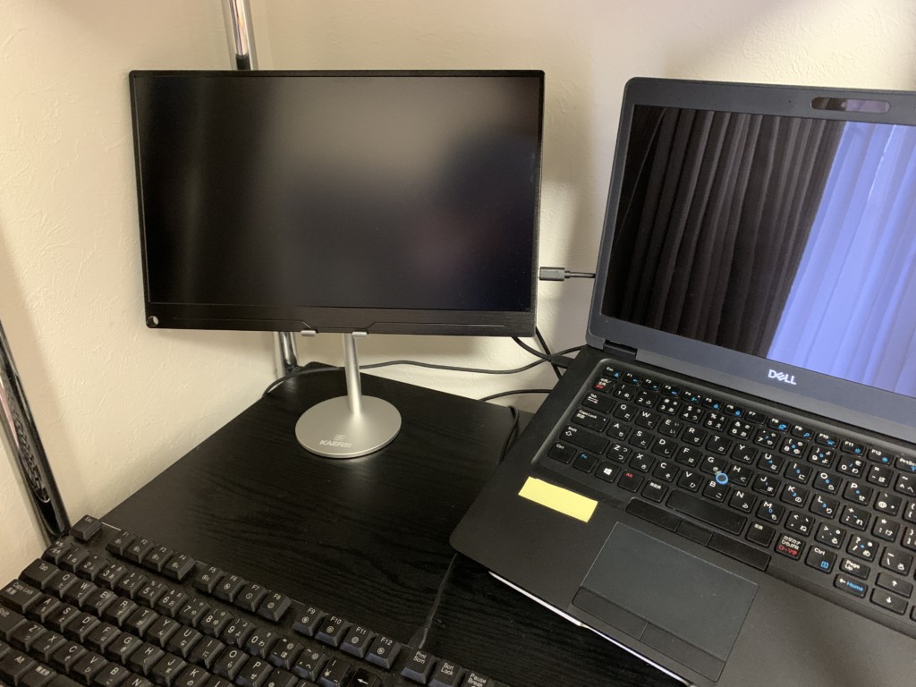 EVICIVの4Kモバイルモニター(15.6インチ) EVC-1504 をテレワーク用に