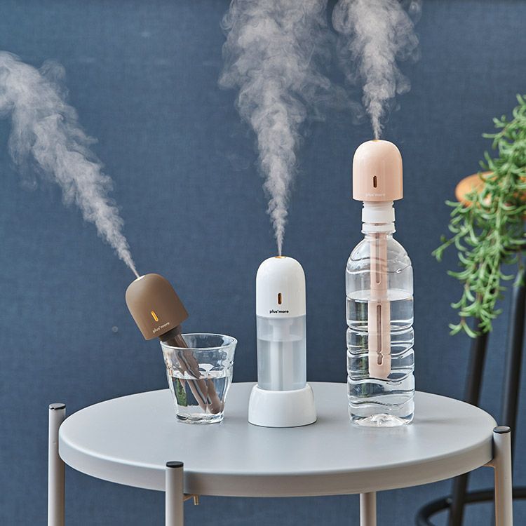 PBAHF006 plusmore(プラスモア) 充電式3WAYポータブル加湿器スタンド付