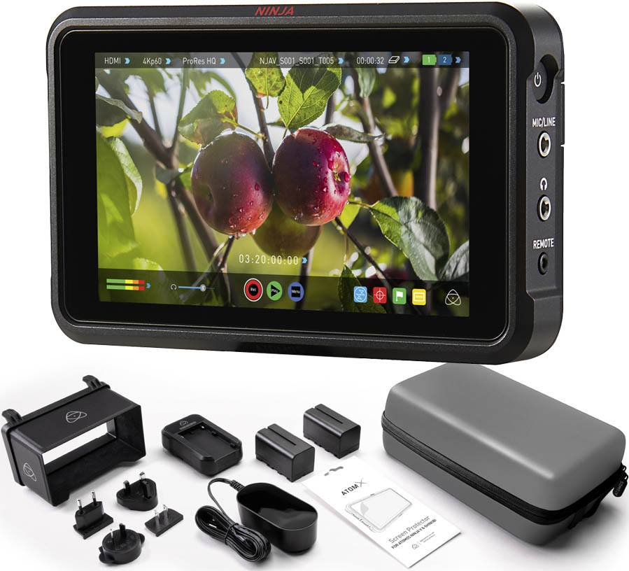 Atomos Ninja V + Accessories Bundle - ATOMNJAV01 - Atomos for DSLR