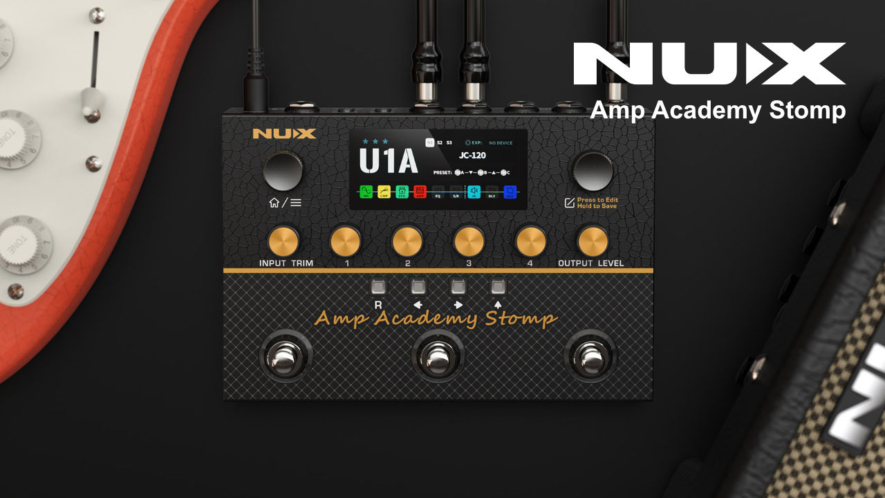 NUXからアンプモデラー「Amp Academy Stomp」が登場。