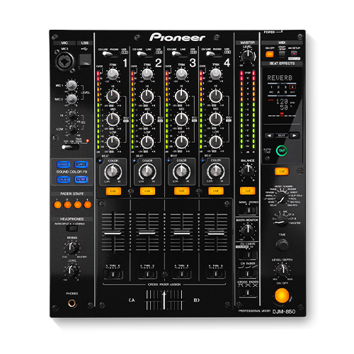 DJミキサー(4ch) DJM-850 | DJ機材レンタルセンター