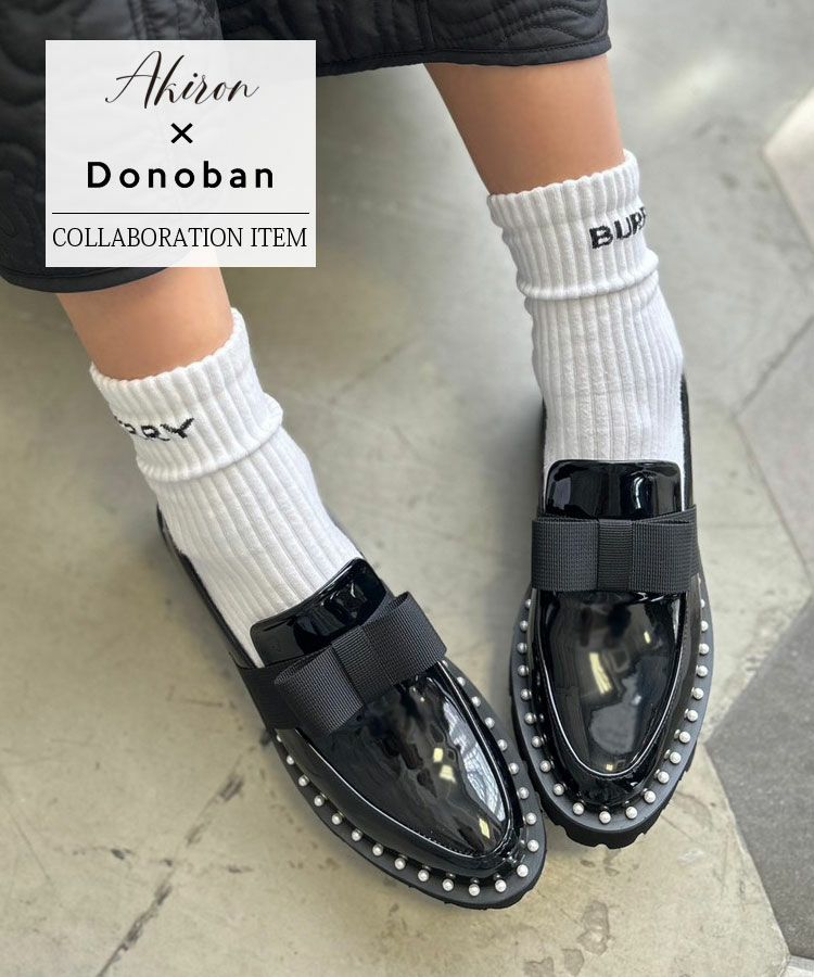 パールリボンローファー[C]