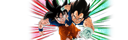 ドッカンバトル】『あの世の大激闘』孫悟空(天使)&ベジータ(天使)[超技