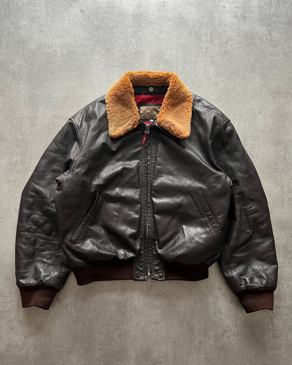 1980s Giorgio Armani Leather Bomber Jacket – Dolce Vita Hub