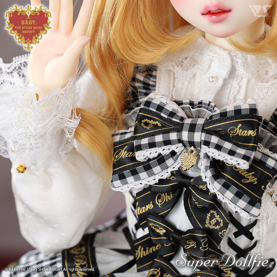 Sweet Best Wishes ジャンパースカート（黒×オフ白）コーデ」セット